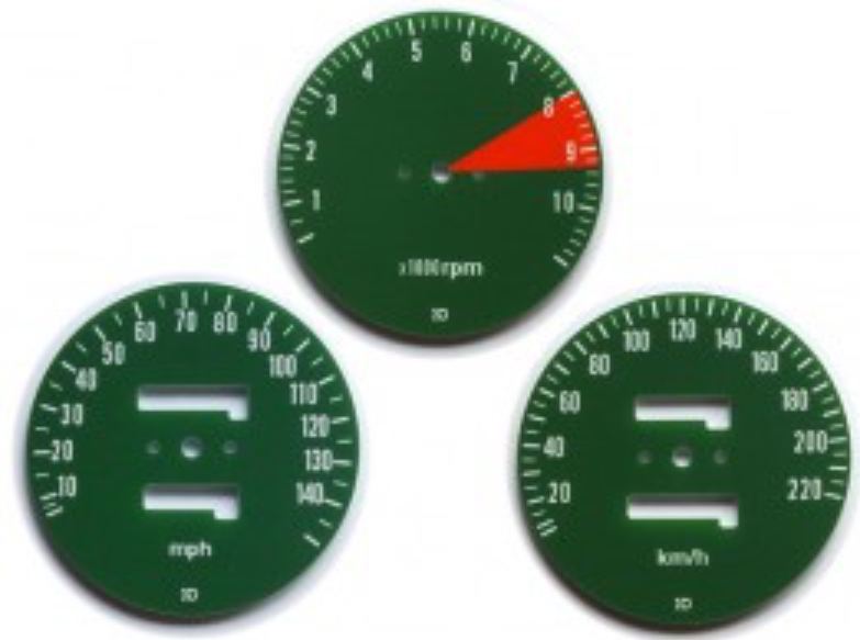 K6 Honda 750 speedometer face